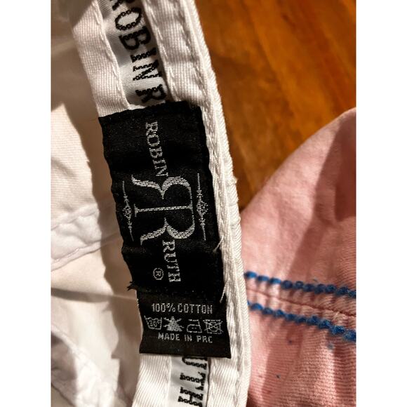 Robin Ruth Hats Lot of 2 Norway and Washington DC Pink Blue Distressed Womens - Picture 8 of 9